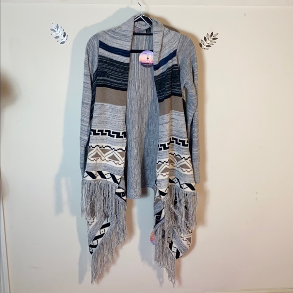 Love by Design Jacquard Cardigan Sweater Large